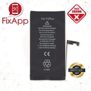PREMIUM APPLE IPHONE 15 PLUS - BATTERIA DIAGNOSTICABILE NO ERRORE + BIADESIVO